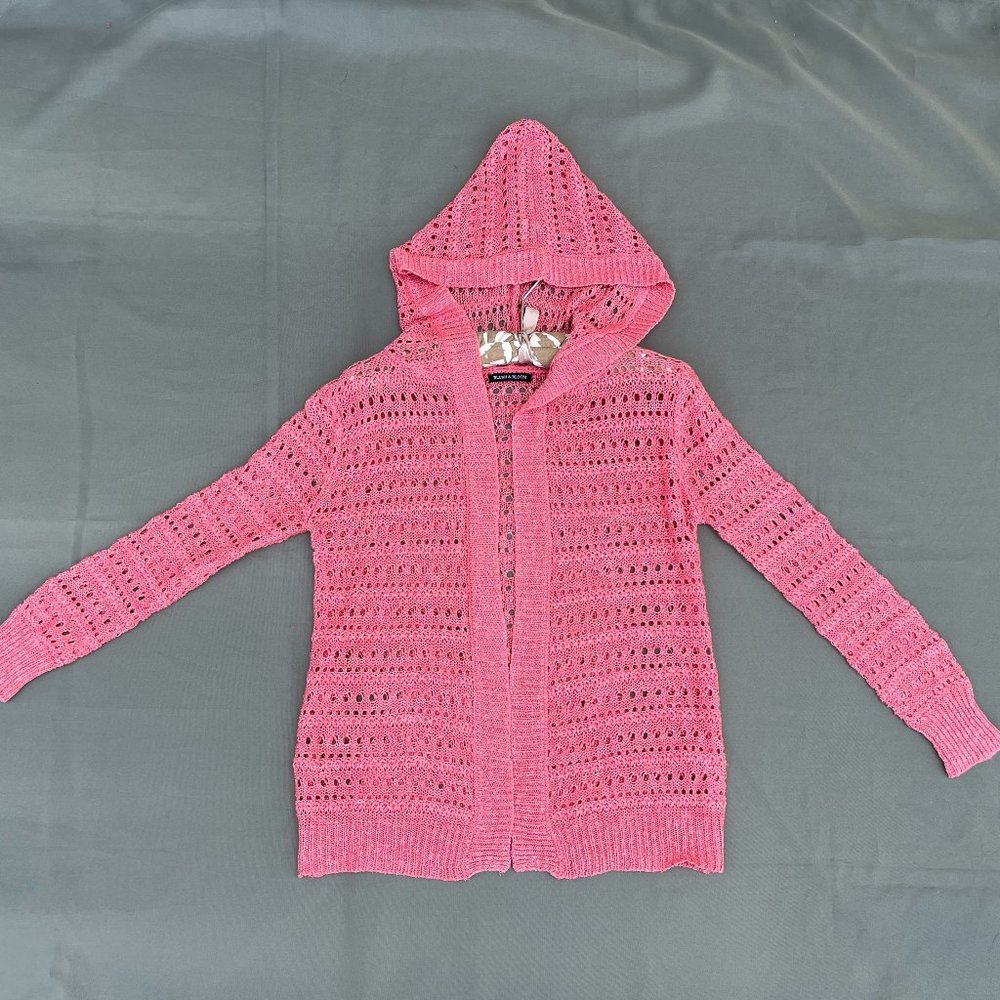Blush&Bloom Coral Cardigan Girl Size Large
